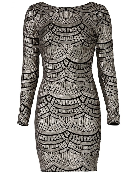 Dress the Population Dresses & Skirts - Dress the Population Art Deco Metallic Lola Sheath - Size Small